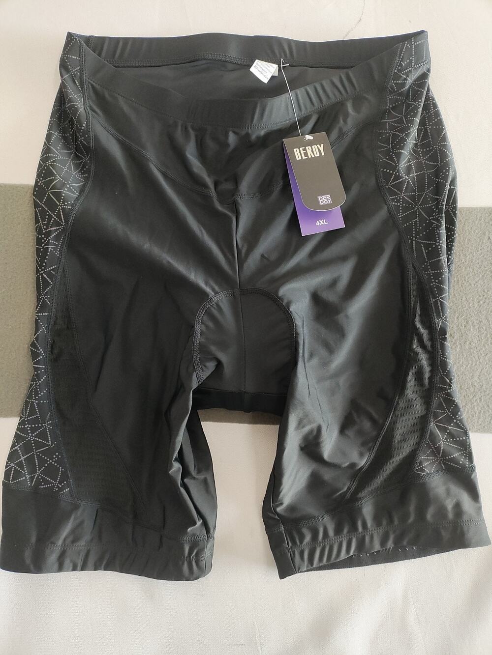 Beroy Compression Shorts Men's 4XL Black Padded Seat Cycling Bicycle Outdoor